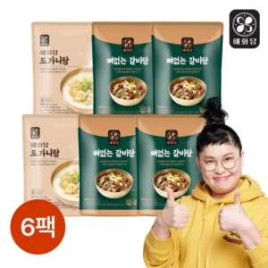 인기 폭발 이영자의 뼈없는갈비탕 900g x 8팩 총7.2kg 가이드북